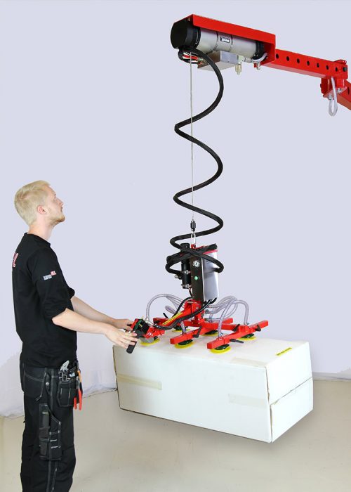 Maxicrane Jib Crane中的纸板箱抓手